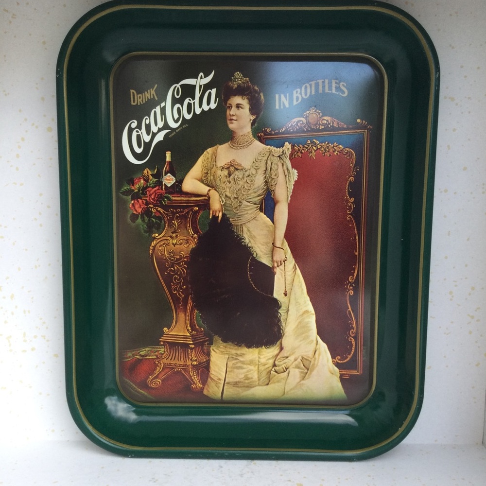 Drink Coca-Cola In Bottles 1900-1975 75Th Anniversary Tray